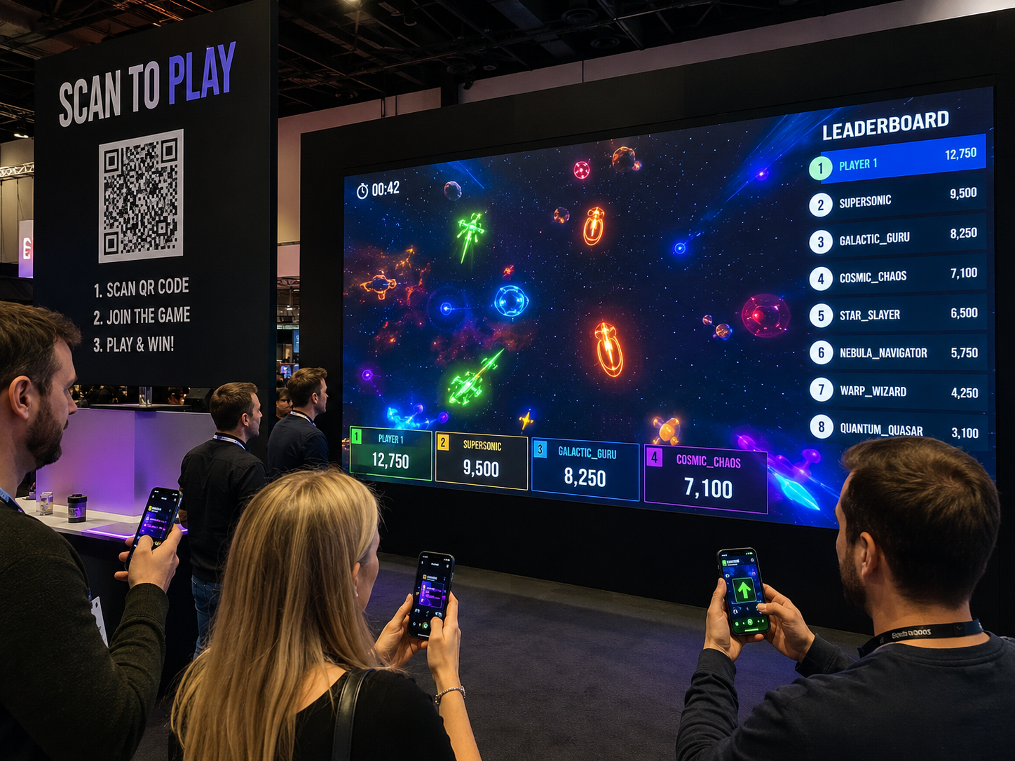 QR + Phone-Controlled Games